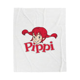 Pippi Longstocking Velveteen Plush Blanket